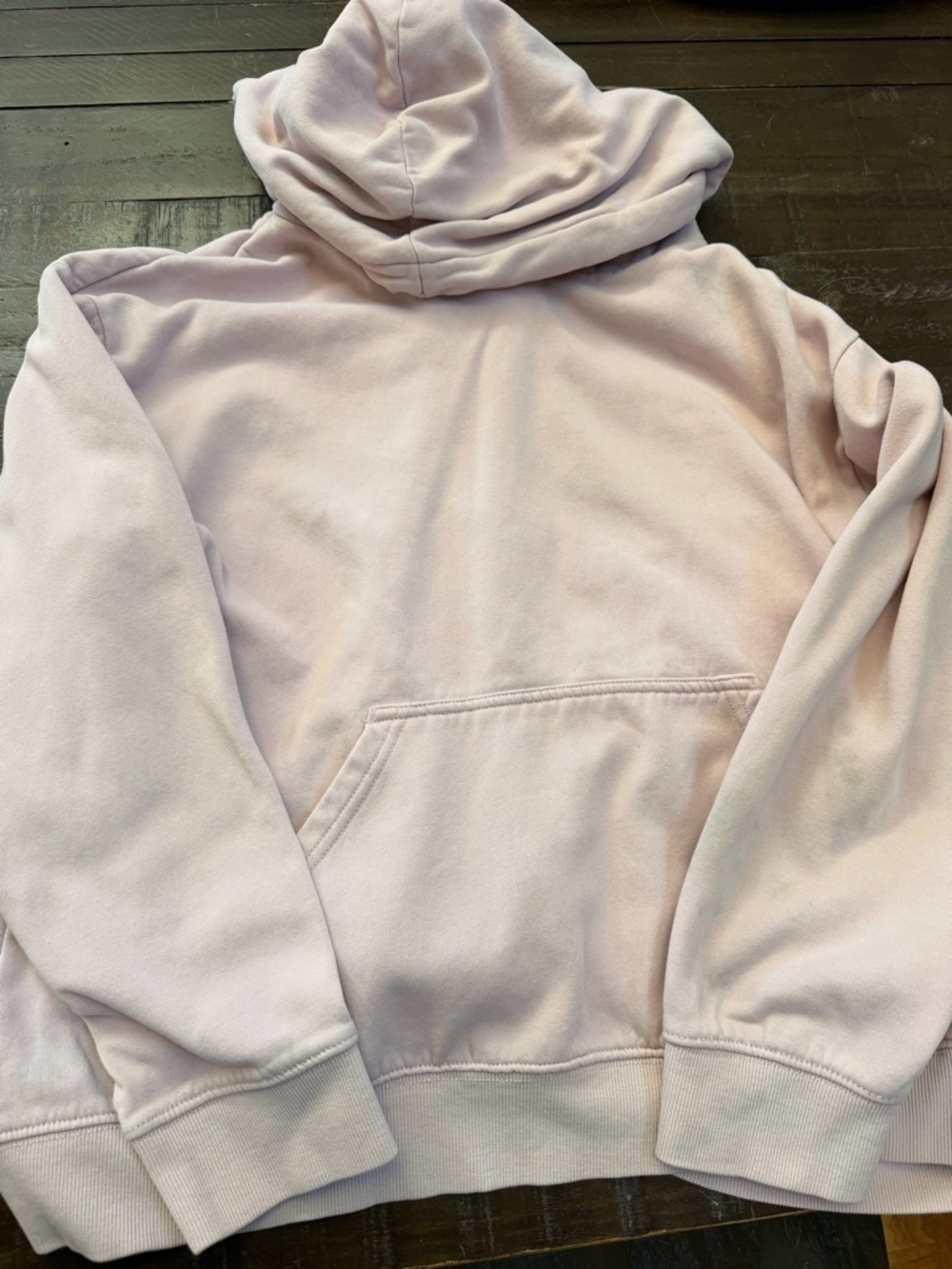 H&M Light Pink Pullover Hoodie